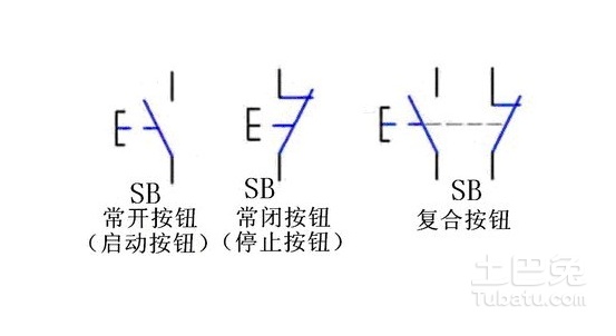 按钮开关符号